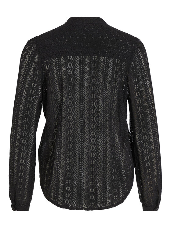 Vila Vila Camicia Chikka 14082977 Nero Regular Fit