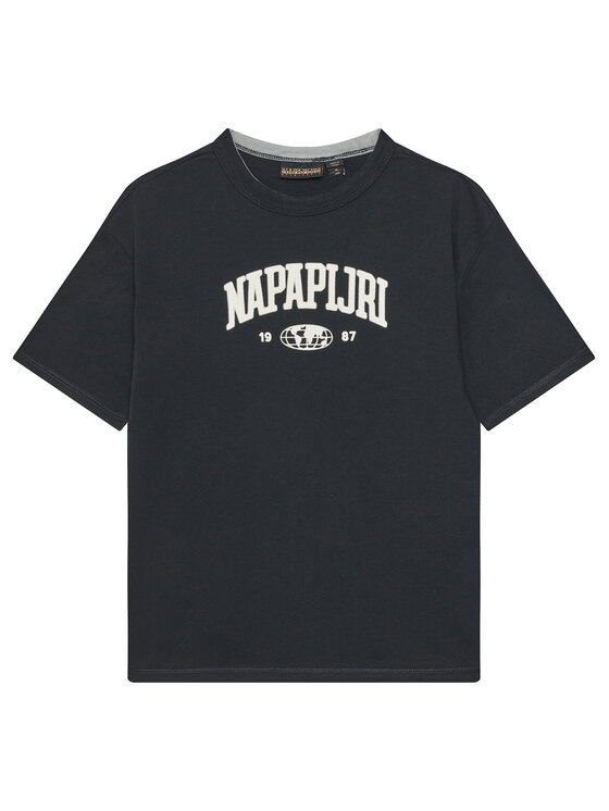 Napapijri T-Shirt S-Inot NP0A891F D Czarny Regular Fit