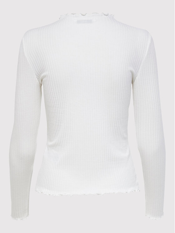 ONLY ONLY Μπλουζάκι Emma 15180040 Λευκό Slim Fit