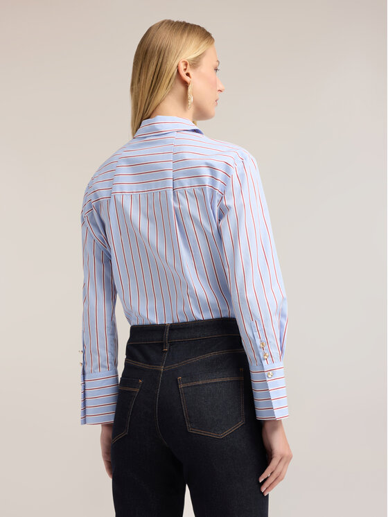 Motivi Motivi Camicia 5075Q000994N0V1 Turchese Boxy Fit