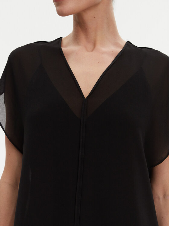 Calvin Klein Calvin Klein Halenka K20K208187 Černá Relaxed Fit