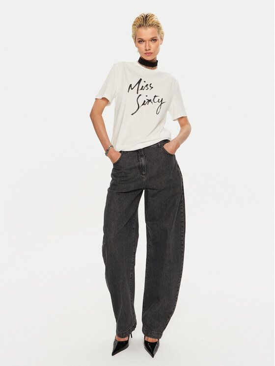 Miss Sixty Miss Sixty Tričko 6L3SJ3780000 Biela Regular Fit