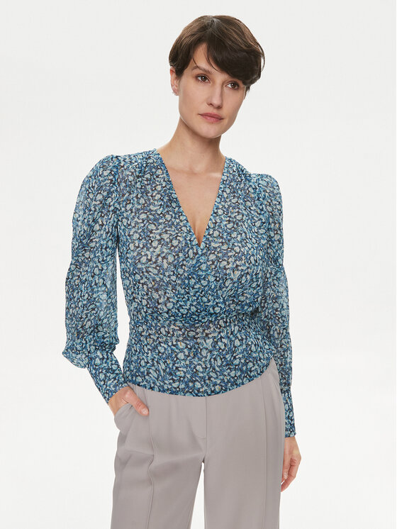 Morgan Morgan Bluză 241-OLAGO.F Albastru Regular Fit