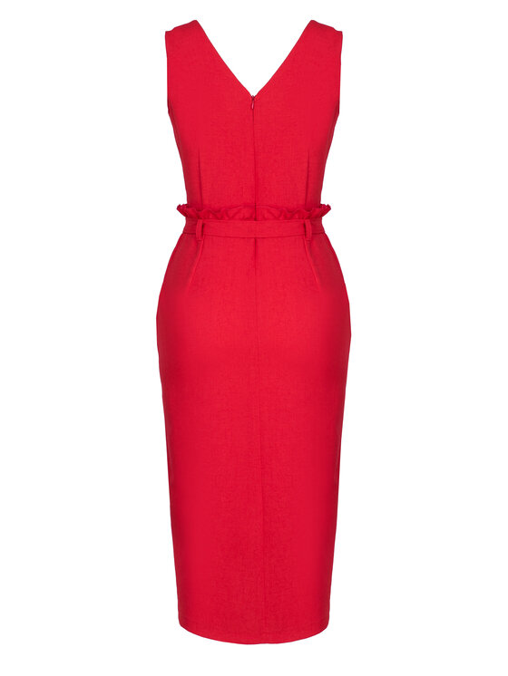 FIGL FIGL Šaty M633 Červená Regular Fit