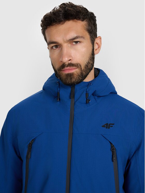 4F 4F Kurtka przejściowa URBAN COMMUTER Niebieski Regular Fit