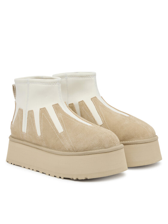 Ugg Ugg Škornji za sneg W Classic Mini Dipper Sunwave 1167591 Bež