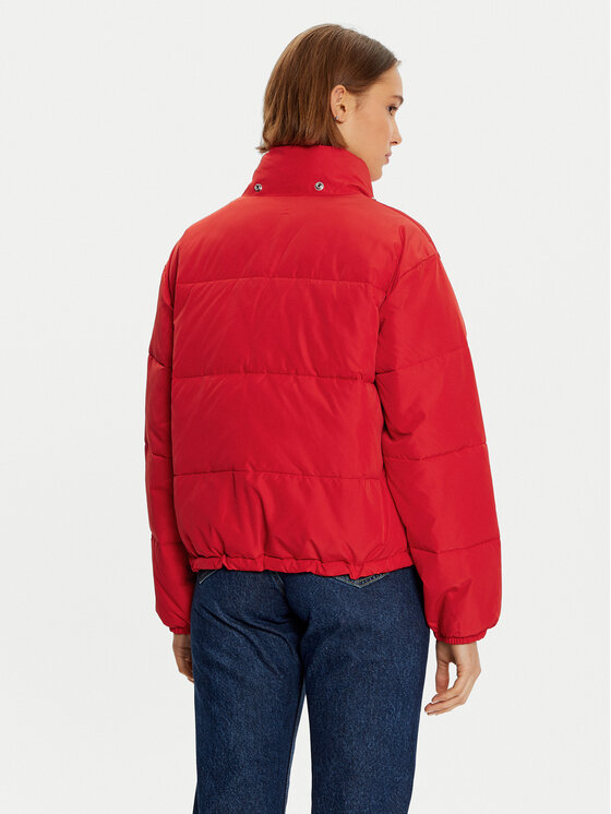 Lee Lee Geacă din puf 112355190 Roșu Relaxed Fit