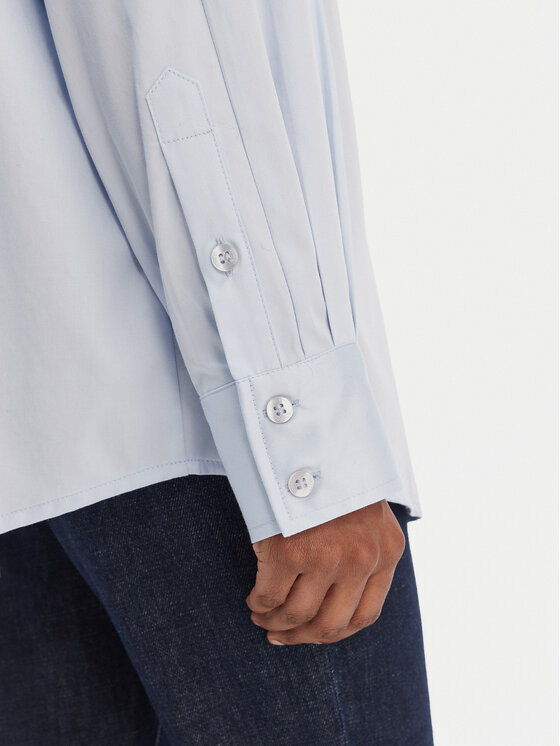 Guess Guess Сорочка W6RH57 WAF10 Блакитний Oversize