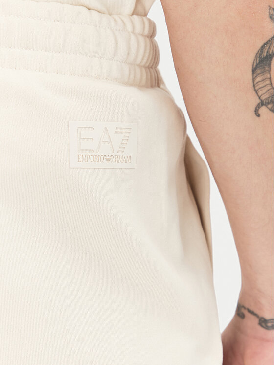 EA7 Emporio Armani EA7 Emporio Armani Spodnie dresowe 7M000154 AF10432 U1079 Écru Regular Fit