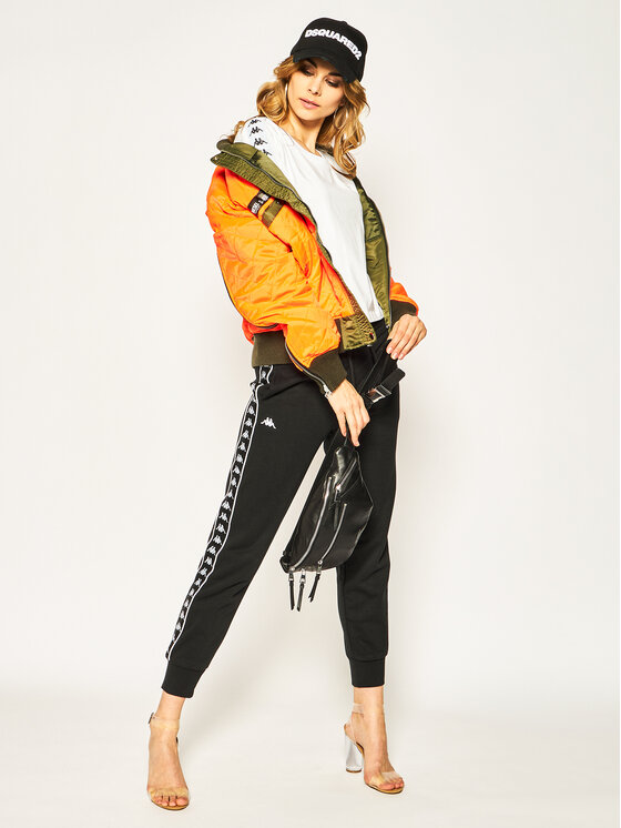 Kappa Kappa Tricou 307066 Alb Oversize