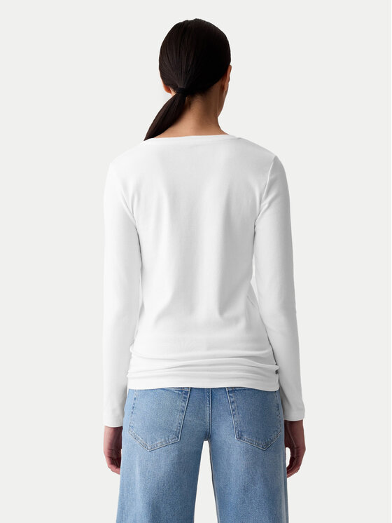 Gap Gap Μπλουζάκι 540609-04 Λευκό Slim Fit