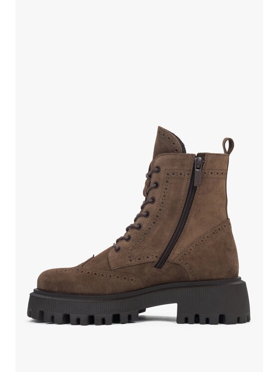 Estro Estro Μποτάκια ER00118215 Καφέ