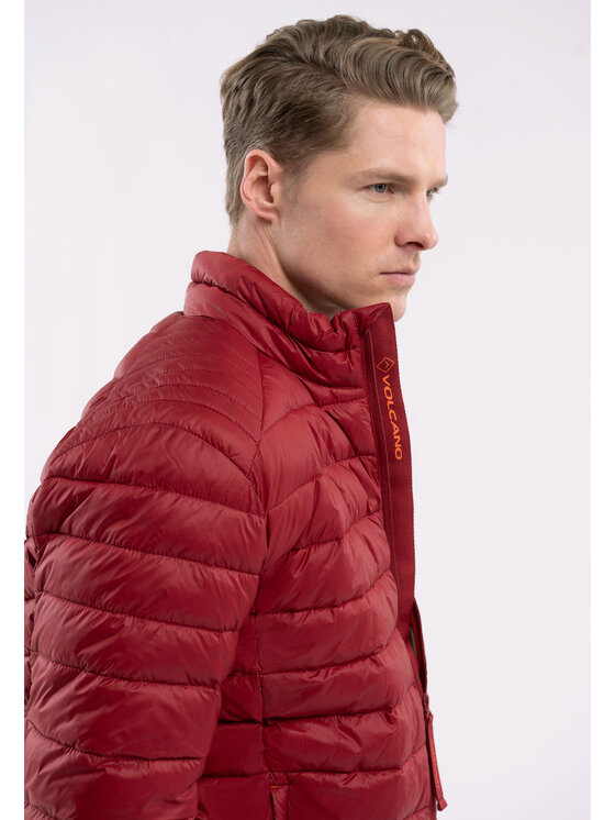 Volcano Volcano Kurtka przejściowa J-ELZO Czerwony Regular Fit