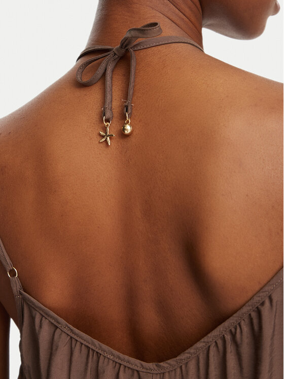 ONLY ONLY Ljetna haljina Misara 15373962 Tamno smeđa Regular Fit