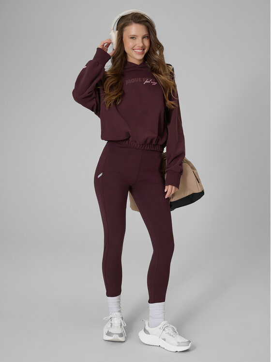 4F 4F Bluza COZY Brązowy ciemny Regular Fit
