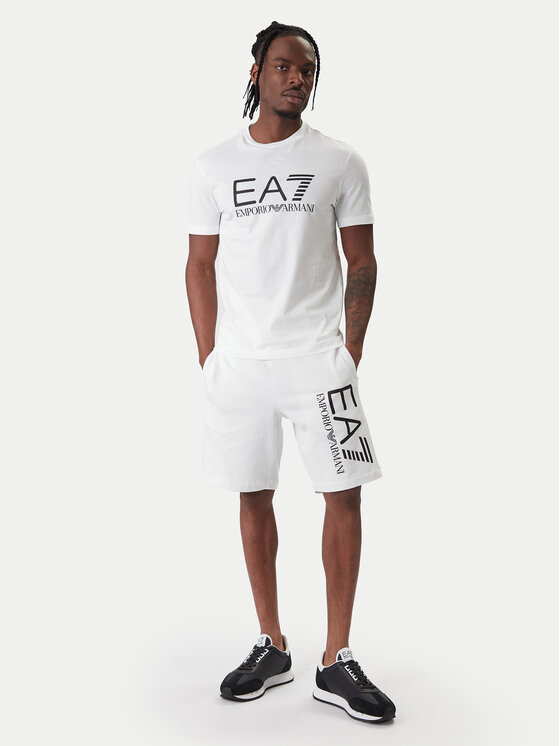 EA7 Emporio Armani EA7 Emporio Armani Póló 7M001412 AF22264 U0002 Fehér Regular Fit
