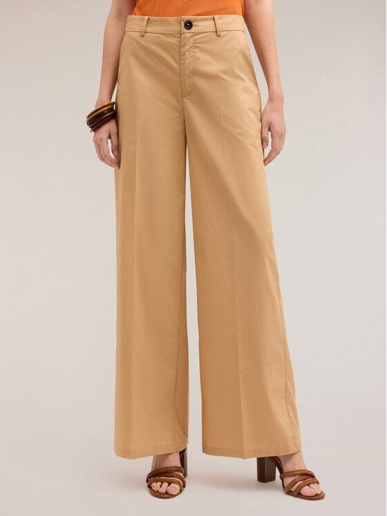 Motivi Motivi Pantaloni di tessuto P296Q103971N012 Écru Over Fit
