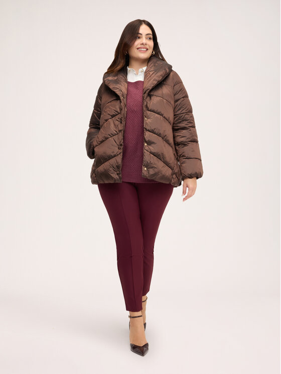 Fiorella Rubino Fiorella Rubino Giubbotto piumino F037T001587N022 Marrone Regular Fit