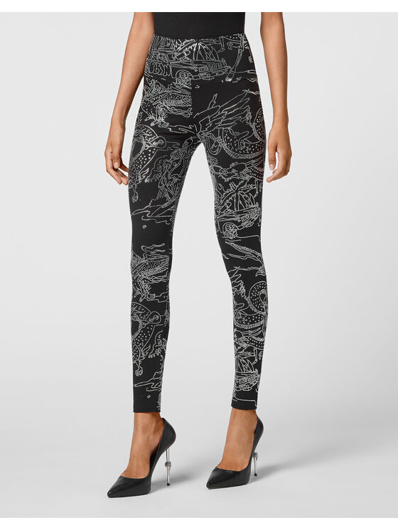 PHILIPP PLEIN PHILIPP PLEIN Leggings 979 Nero Active Fit