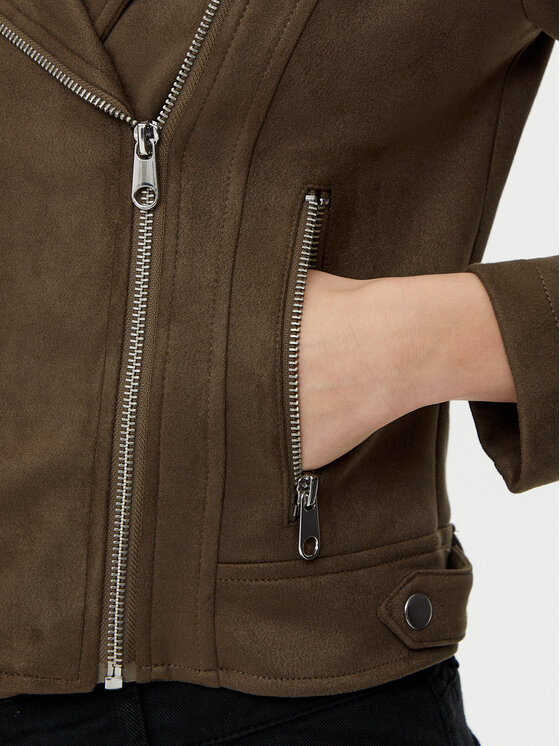 Vero Moda Vero Moda Bunda z imitace kůže Jose 10300938 Hnědá Regular Fit