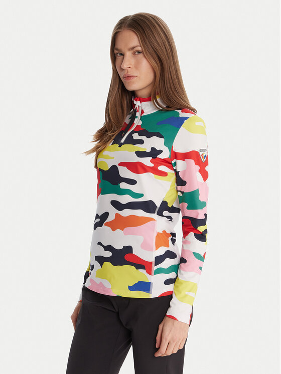 Rossignol Bluza techniczna RLOWL11 Kolorowy Slim Fit