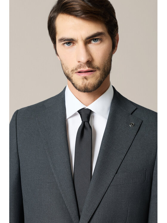 Lancerto Lancerto Garnitur Apricale GA073225000003 Szary Slim Fit
