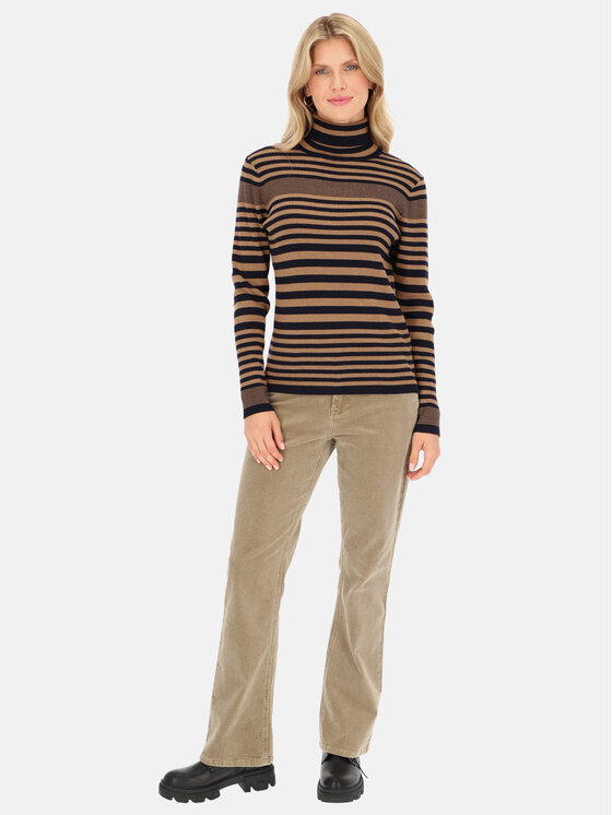 Red Button Red Button Sweter Roll Brązowy Regular Fit