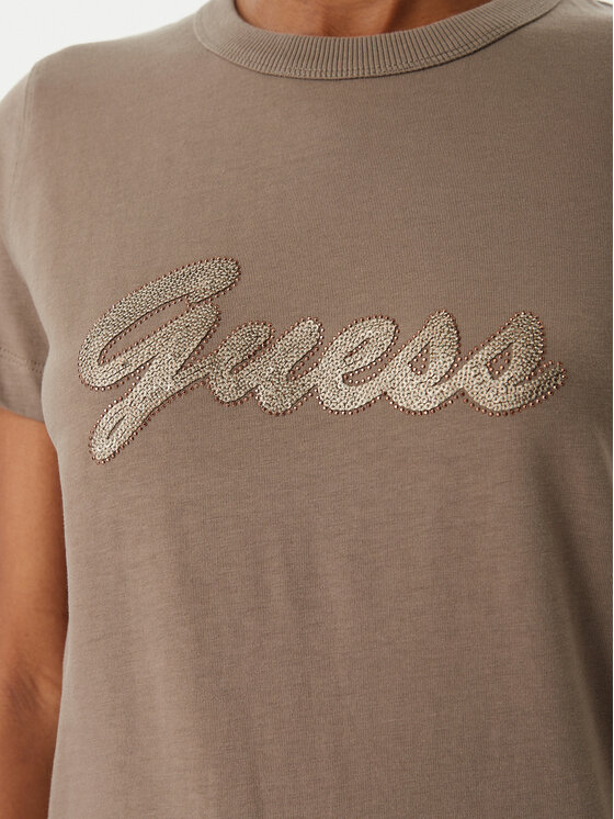 Guess Guess T-Shirt W6GI08 K3023 Braun Regular Fit