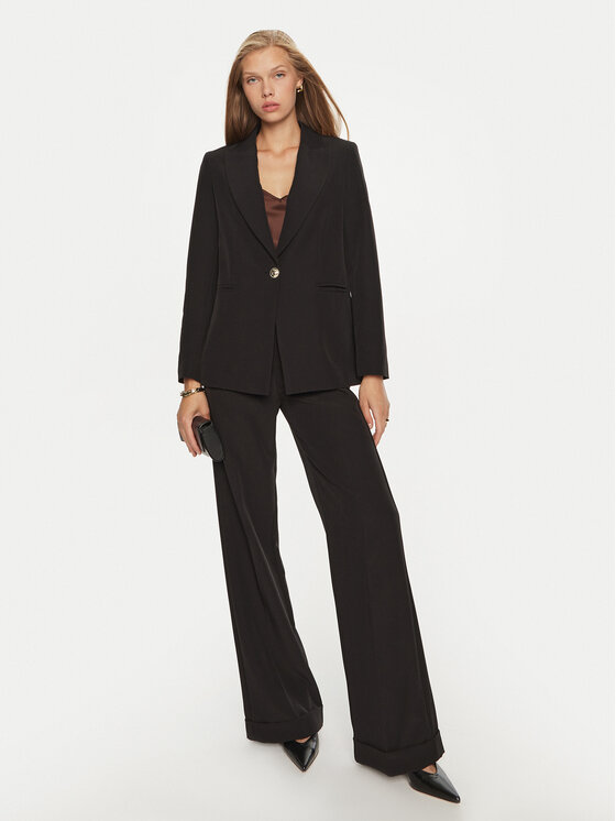 Maryley Maryley Marynarka 24IB187/M05/43NE Czarny Regular Fit