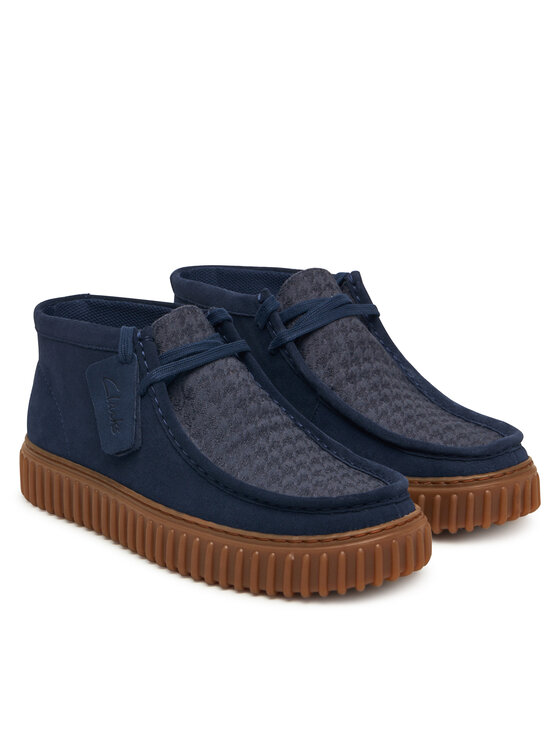 Clarks Clarks Gležnjarji Torhill Hi 26183427 Mornarsko modra
