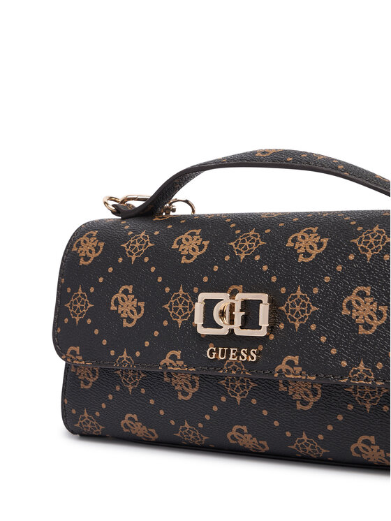 Guess Guess Τσάντα Emelie Logo HWGP99 28190 Σκούρο καφέ