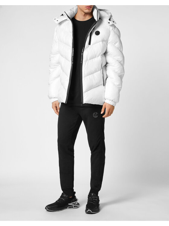 Plein Sport Plein Sport Giubbotto invernale 53 Bianco Regular Fit