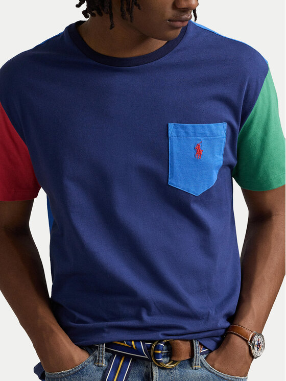 Polo Ralph Lauren Polo Ralph Lauren T-Shirt 710852665008 Σκούρο μπλε Classic Fit