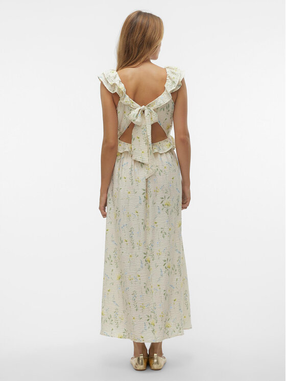 Vero Moda Vero Moda Vasarinė suknelė Josie 10303761 Écru Regular Fit