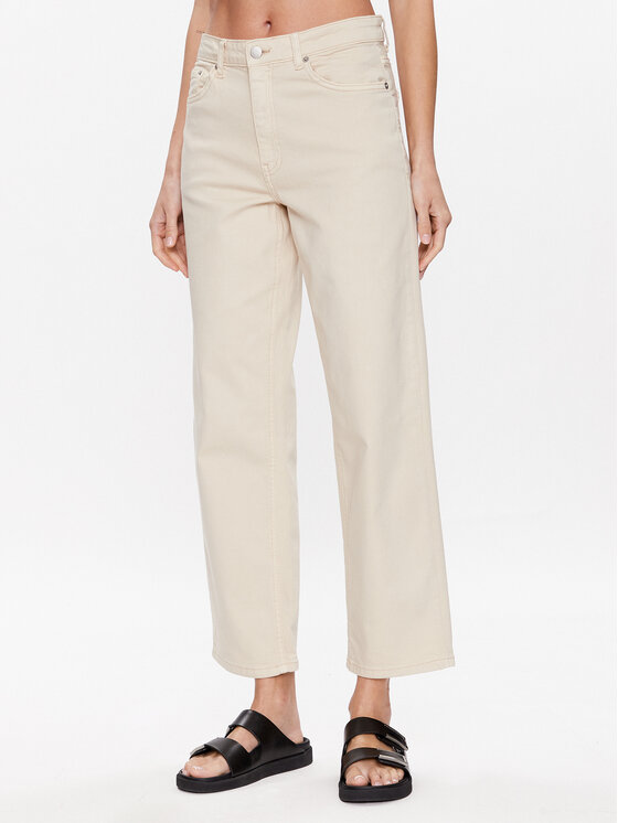 Moss Copenhagen Moss Copenhagen Jeans hlače Melana 17307 Bež Straight Leg