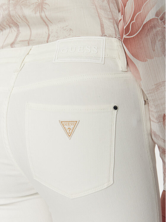 Guess Guess Džinsai W5GA15 D5N71 Smėlio Skinny Fit