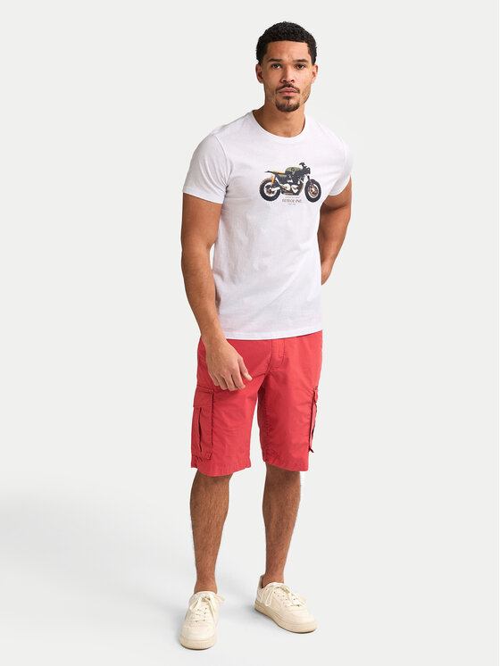 Petrol Industries Petrol Industries T-Shirt M-1050-TSR671 Bílá Regular Fit