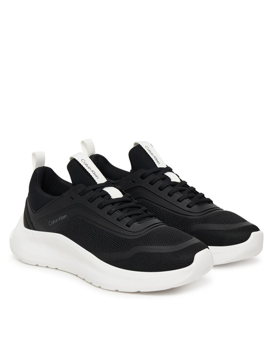 Calvin Klein Calvin Klein Sneakersy Light Eva Run Sock Mesh Lycra HW0HW03023 Čierna