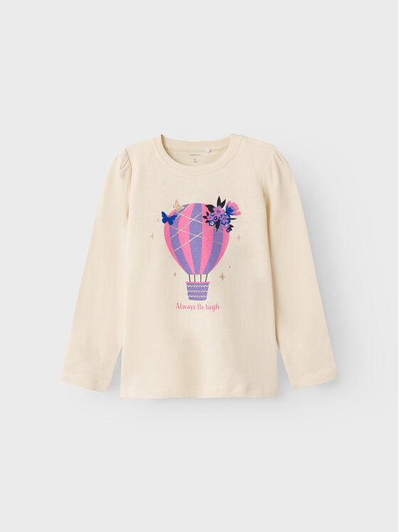 NAME IT NAME IT Bluse 13219821 Écru Regular Fit