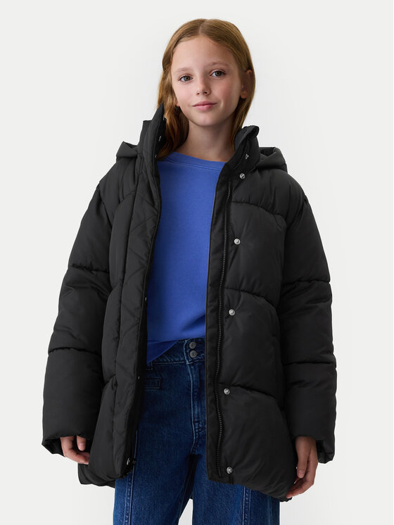 Gap Gap Žieminė striukė 523912-00 Juoda Regular Fit
