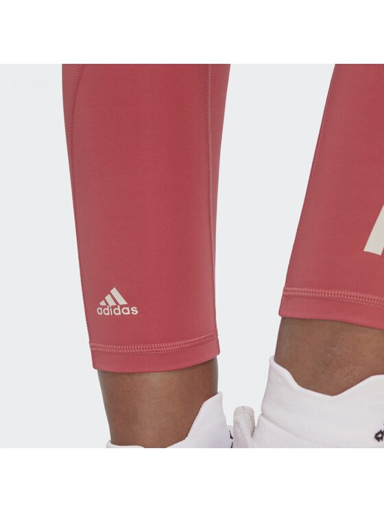 adidas Legginsy Optime Trainicons 7/8 Leggings Różowy Fitted Fit