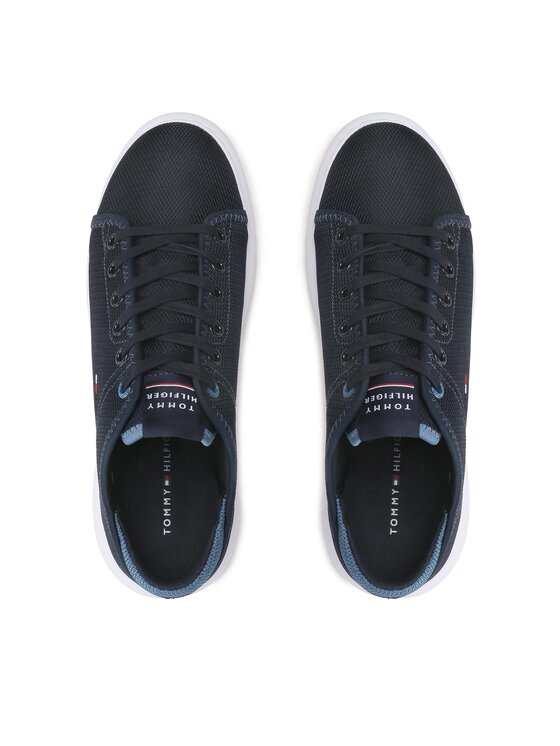 Tommy Hilfiger Tommy Hilfiger Sneakersy Lightweight Textile Cupsole FM0FM04426 Granatowy