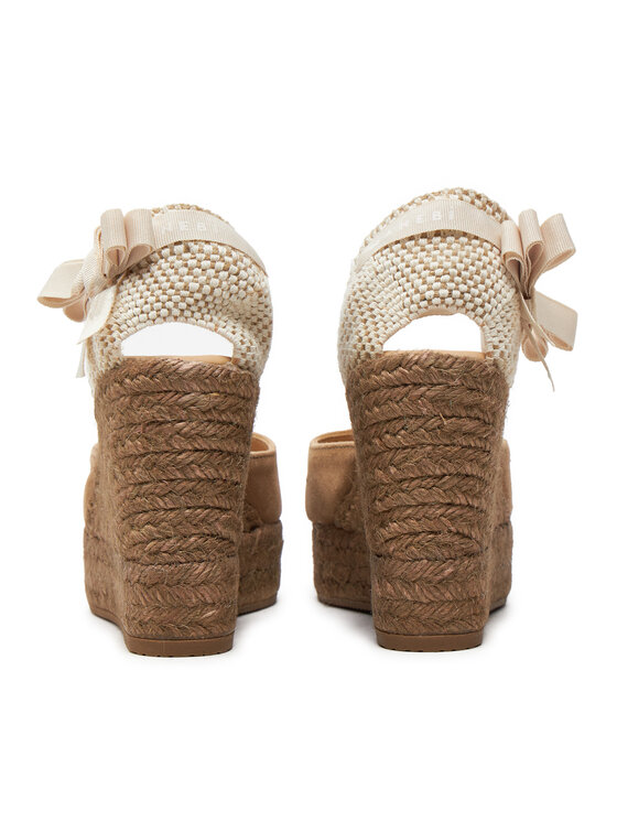 Manebi Manebi Espadryle Hamptons Wedge Espadrilles W 1.6 WV Brązowy