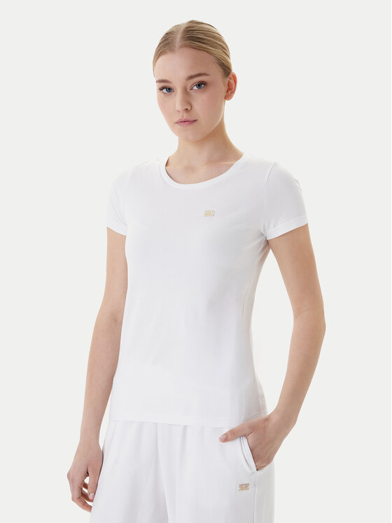 EA7 Emporio Armani EA7 Emporio Armani T-Shirt 7W001045 AF10373 U0002 Biały Slim Fit