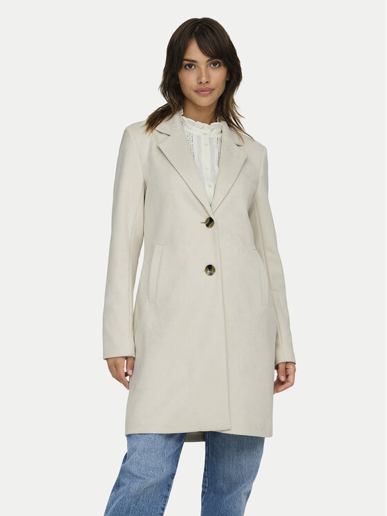 ONLY Prechodný kabát Diane 15336518 Béžová Regular Fit