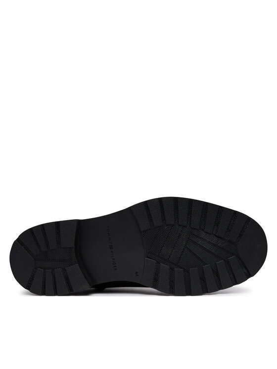 Tommy Hilfiger Tommy Hilfiger Aulinukai Cleated Hilfiger Brush Wl Chel FM0FM06080 Juoda