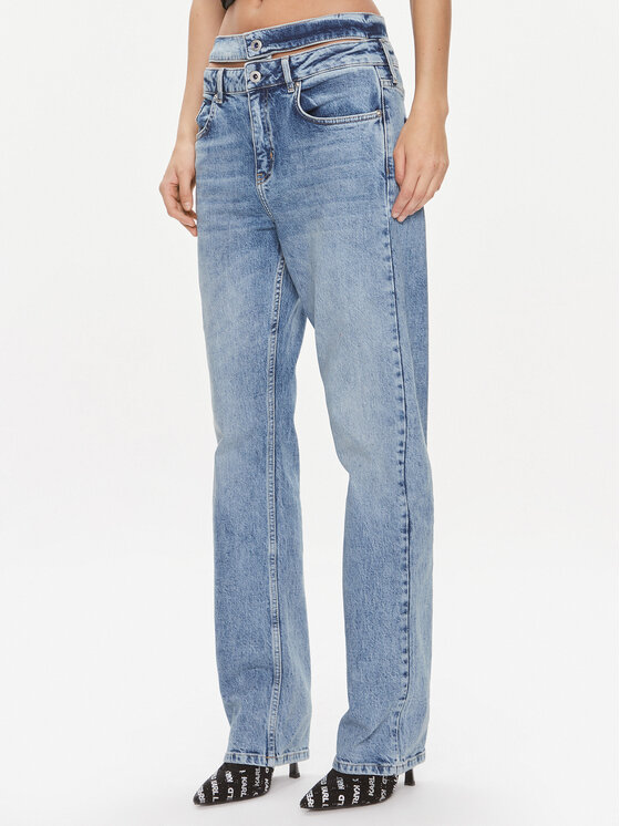 Női Farmer Karl Lagerfeld Jeans, Méret: 29/32, Kék, 240J1107