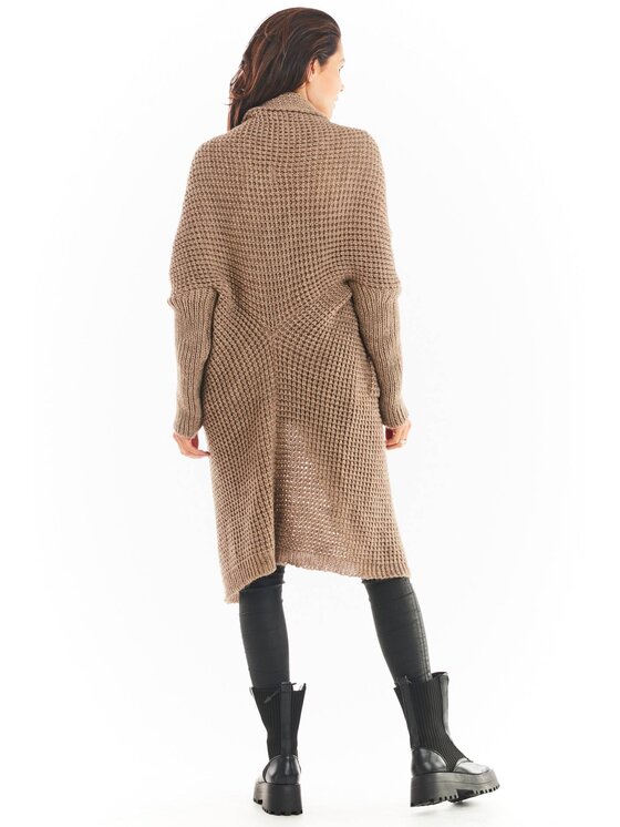 Awama Awama Cardigan A391 Beige Basic Fit