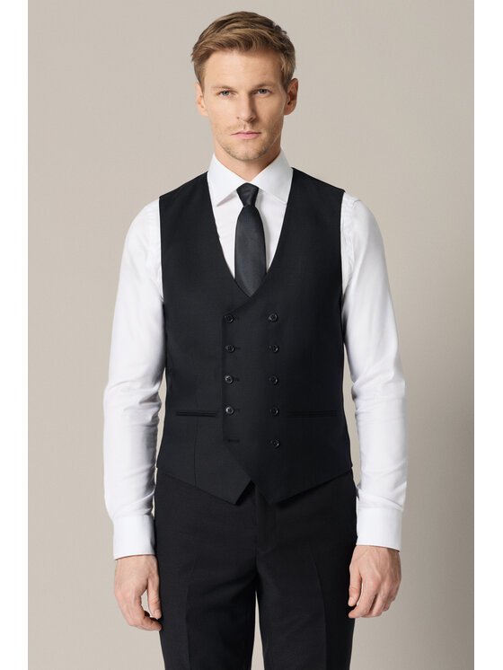 Lancerto Lancerto Kamizelka Boria KA073126000010 Czarny Regular Fit