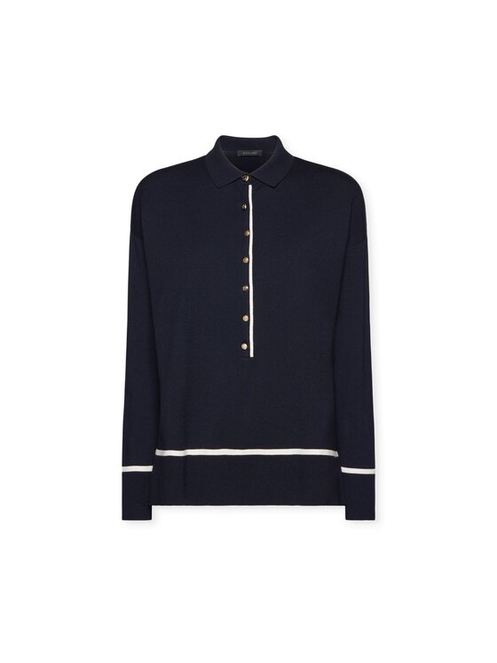 Elena Mirò Elena Mirò T-shirt M607Z000749N0A3 Blu Regular Fit